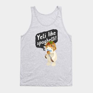 Yeti Like Spaghetti Tank Top